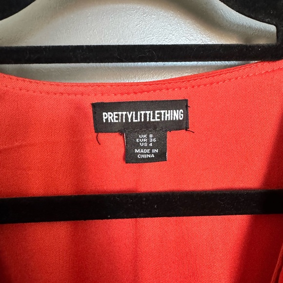 PrettyLittleThing Rust Long Sleeve Dress - Picture 5 of 6